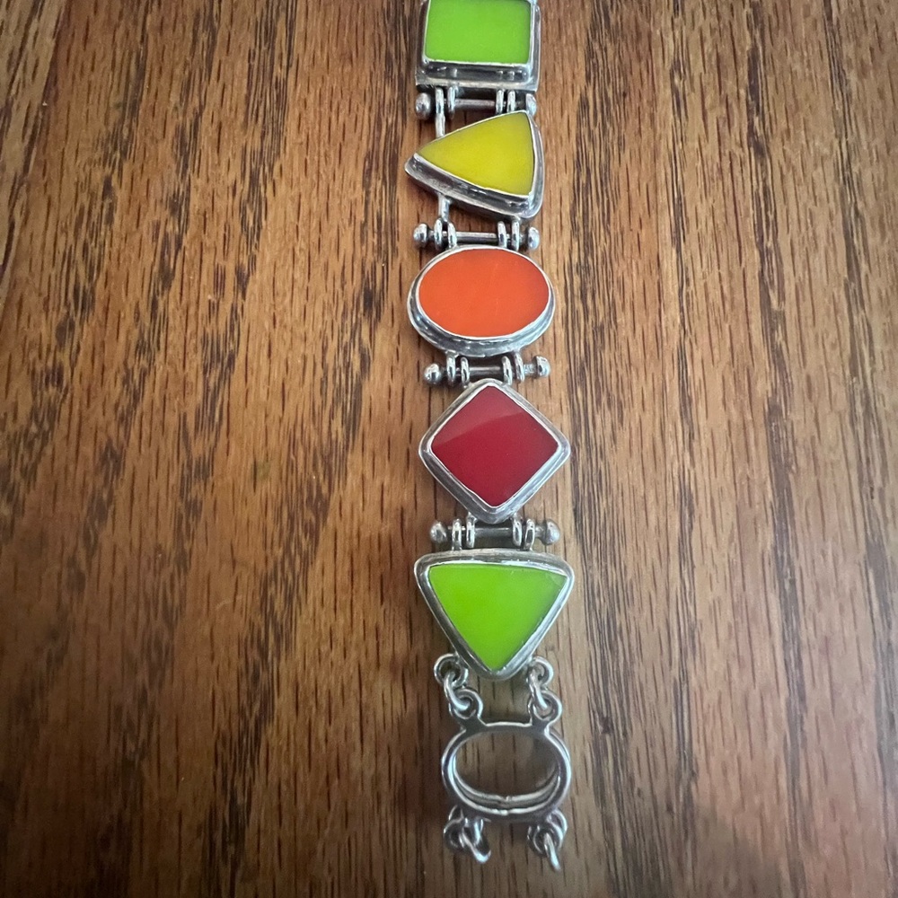 NEW Vintage Set Jessica Lee Designs 925 Bracelet and Earrings - Picture 4 of 8